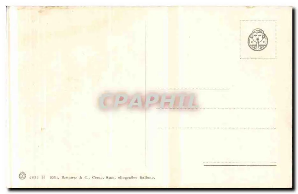 Römische Campagna — Antike Ruinen und Schafe — Edit. Brunner & C., Como - Rückseite