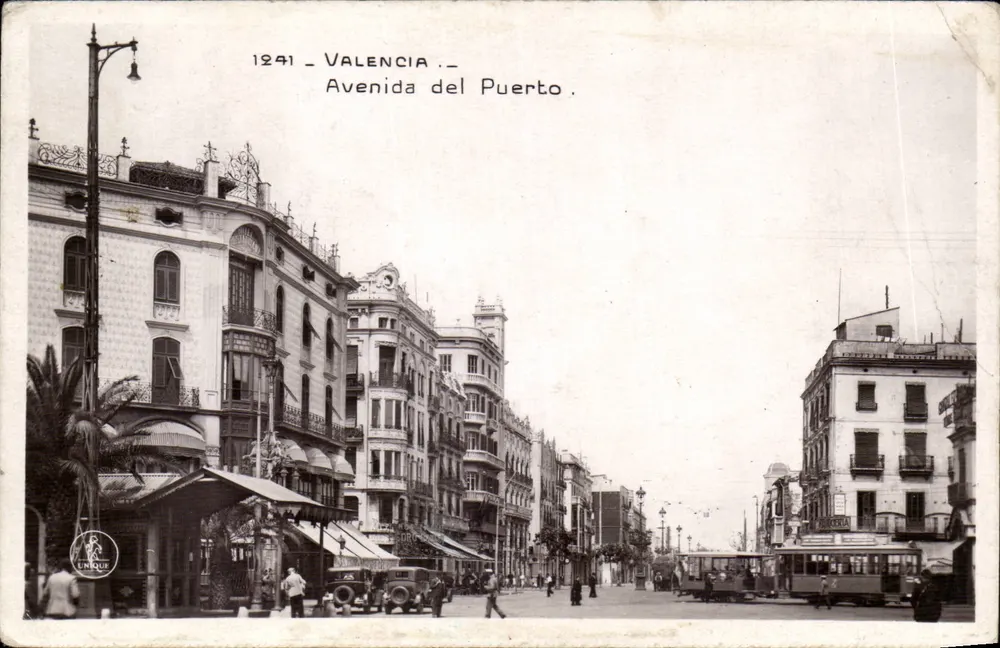 Valencia — Avenue del Puerto — Editions UNIQUE - Vorderseite