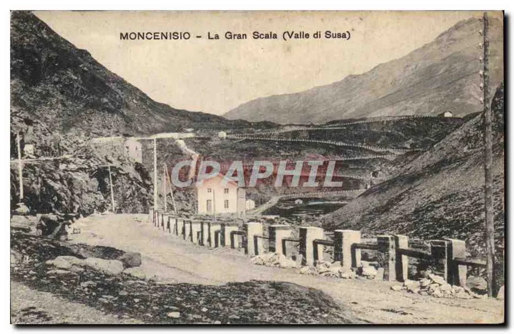 Moncenisio - La Gran Scala (Valle di Susa) — Antike Ansichtskarte n°24751, Verlag A. Bardi - Vorderseite
