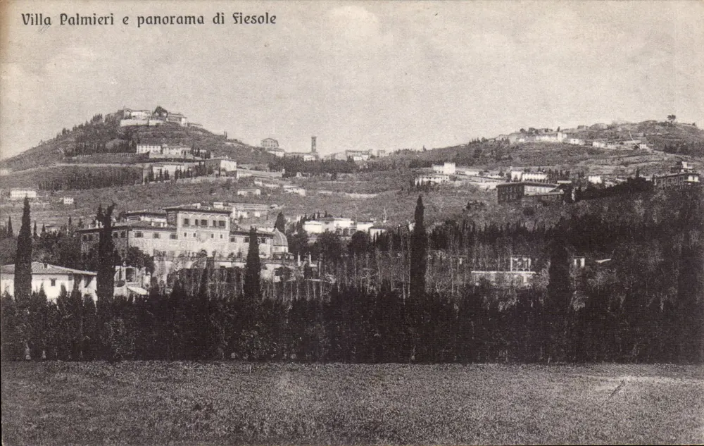 Villa Palmieri und Panorama von Siesole — Verlag A. Brunelleschi, Nr. 5 - Vorderseite