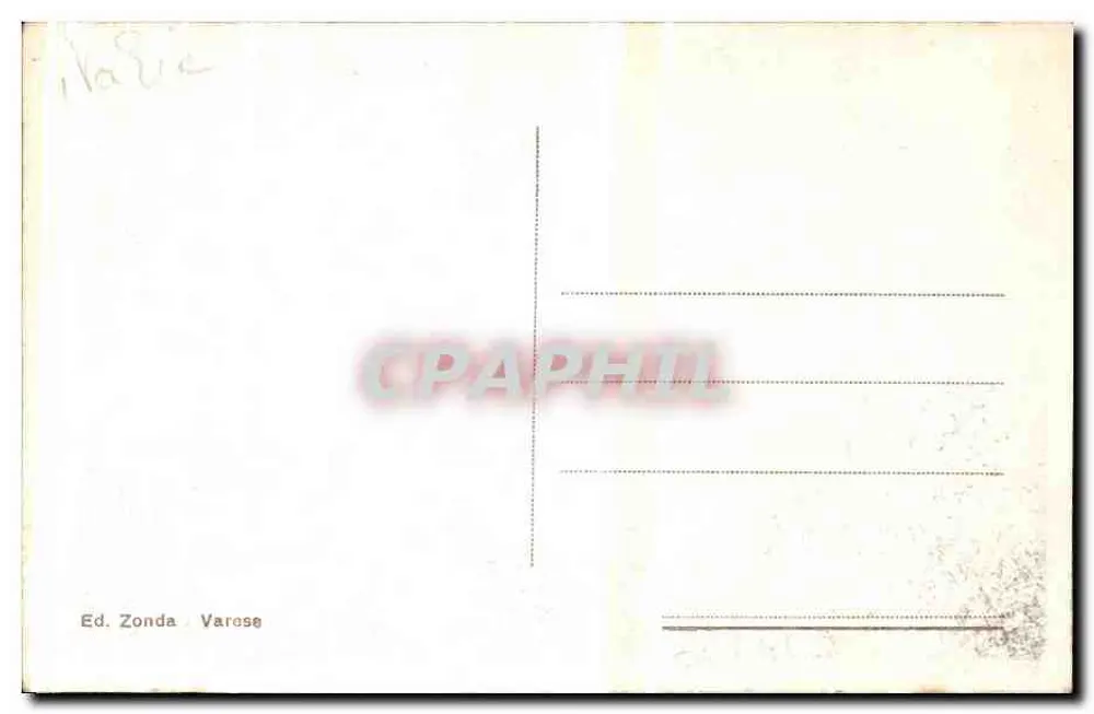 Varese - Sacromonte - Panorama — Verlag Ed. Zonda Varese - Rückseite