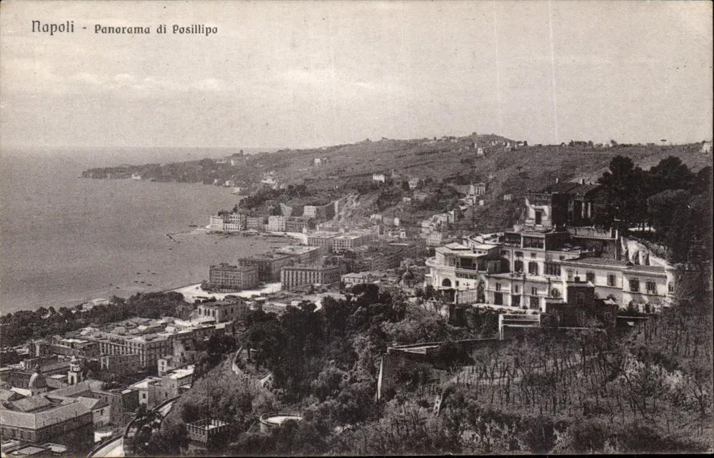 Neapel — Panorama von Posillipo — Brunner & C., Como, Nr. 10853 - Vorderseite