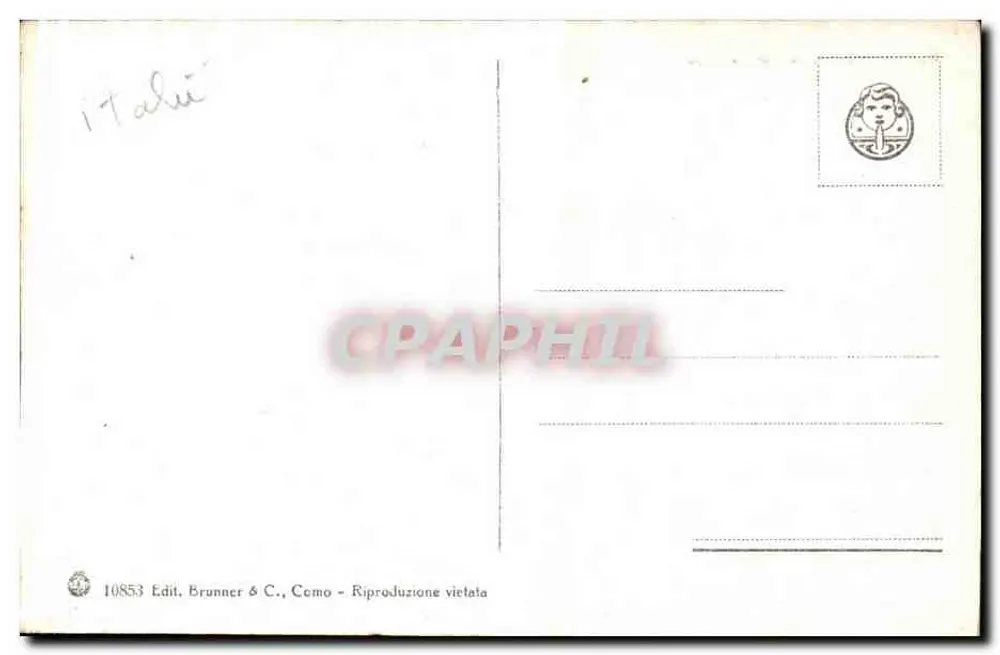 Neapel — Panorama von Posillipo — Brunner & C., Como, Nr. 10853 - Rückseite