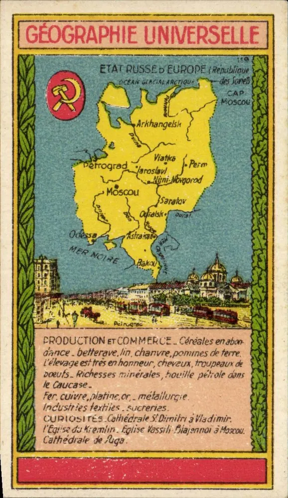 Estado russo da Europa — Geografia universal — Editor: Geografia universal, n° 110 - Frente