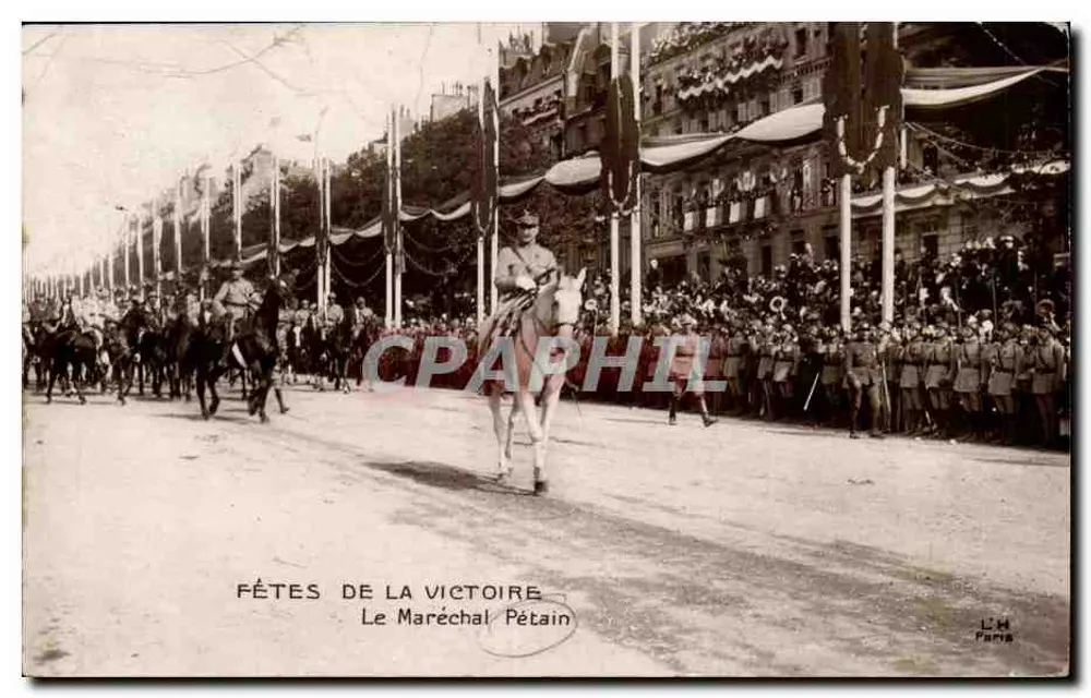 Feste der Siege — Marschall Pétain — L'H Paris - Vorderseite