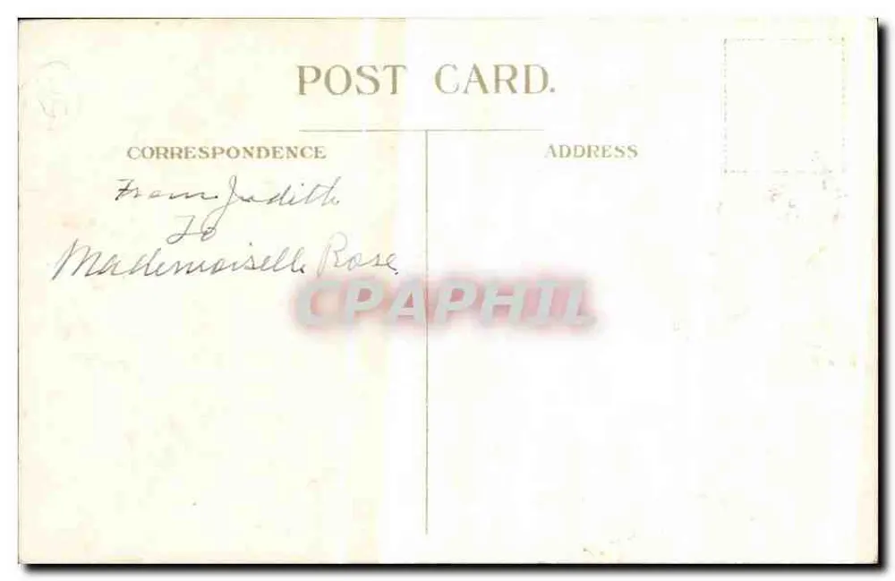Cupid und der Feuerwehrmann — Valentine — V-47, Verlag C.A. - Rückseite
