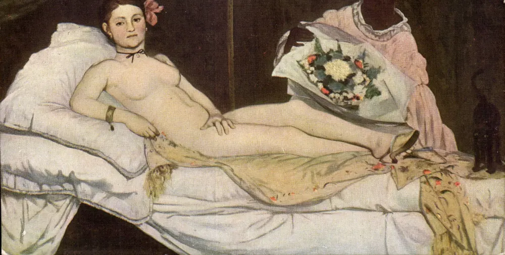 Olympia — pintura de Édouard Manet — Museu do Louvre (França) — n° 1752 - Frente