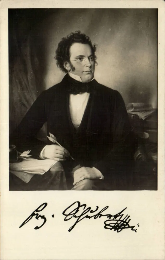 Franz Schubert — Portrait — W.A. Rieder, Nr. 30691 - Vorderseite
