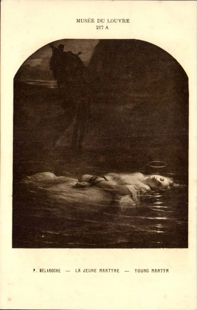 Die junge Märtyrerin — P. Delaroche — Musée du Louvre 217 A - Vorderseite