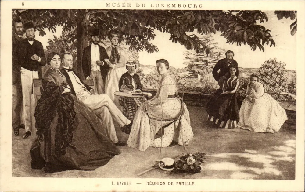 Museum Luxembourg — Familienzusammenkunft — F. Bazille - Vorderseite