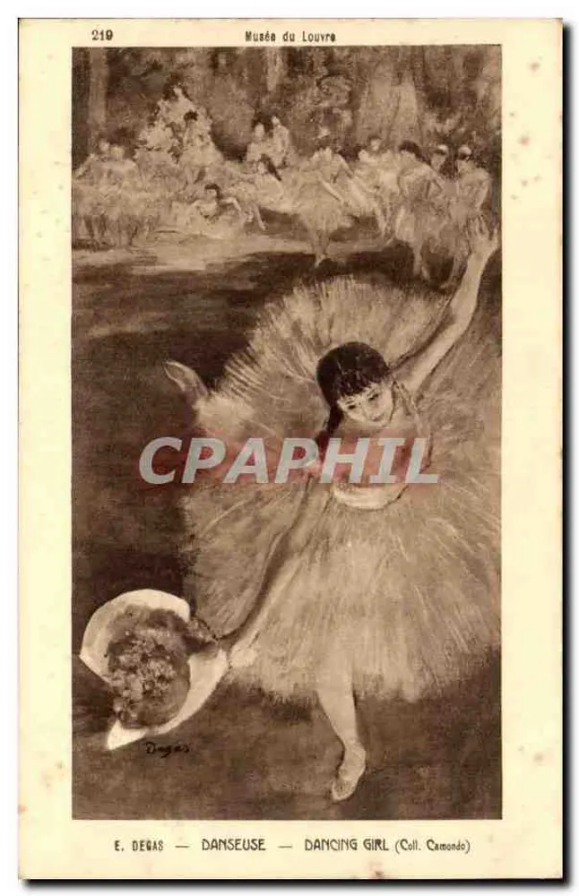 Dançarina — E. Degas — Museu do Louvre (Coleção Camondo) - Frente