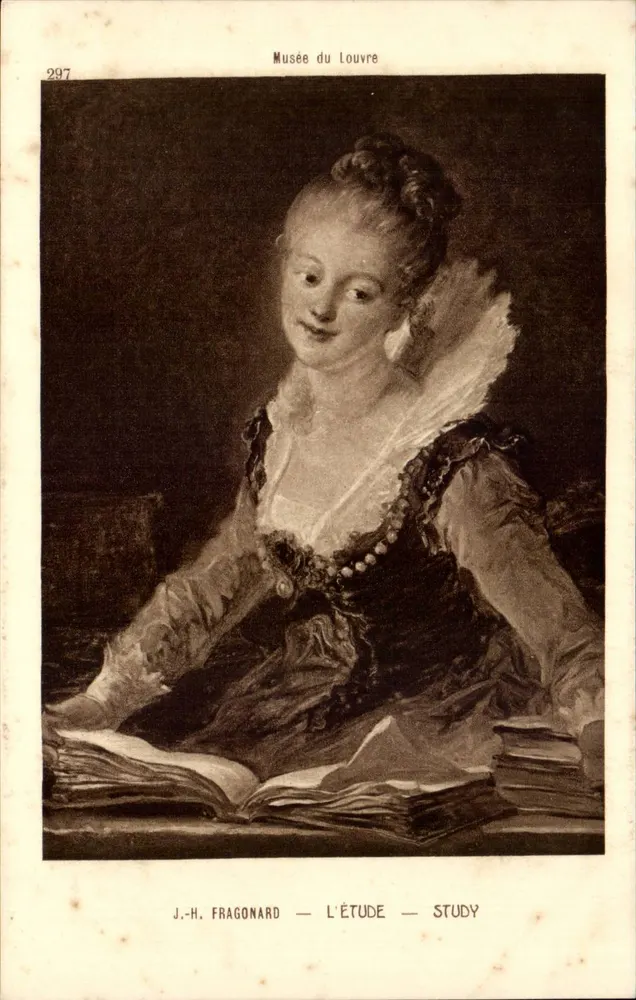 J.-H. Fragonard — Estudo — Museu do Louvre - Frente