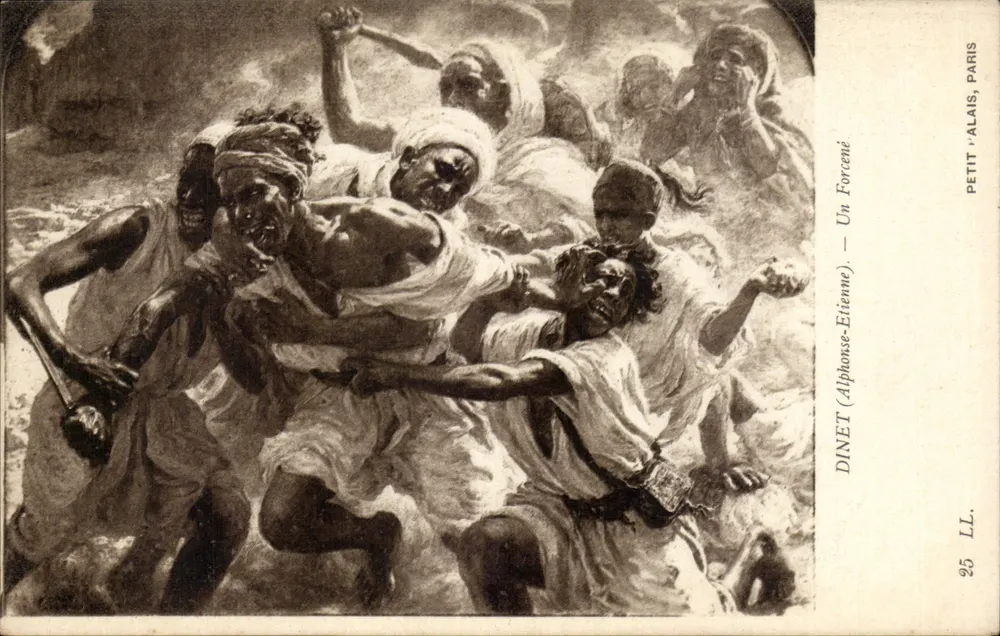 Cena de luta — Alphonse-Etienne Dinet — Editor Alphonse-Etienne Dinet, Paris - Frente
