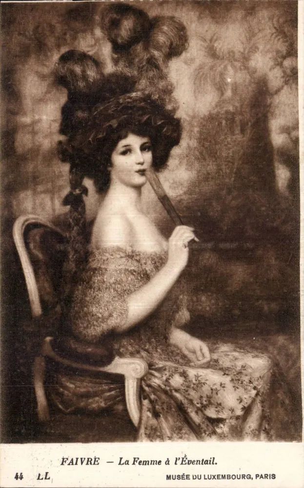 Die Frau mit dem Fächer — Faivre — Museum des Luxembourg, Paris - Vorderseite