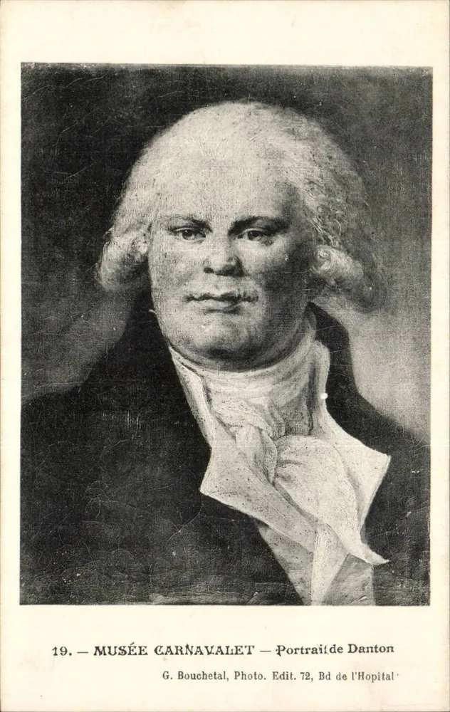 Museu Carnavalet — Retrato de Danton — G. Bouchet, Foto. Edit. 72, Bd de l'Hôpital - Frente
