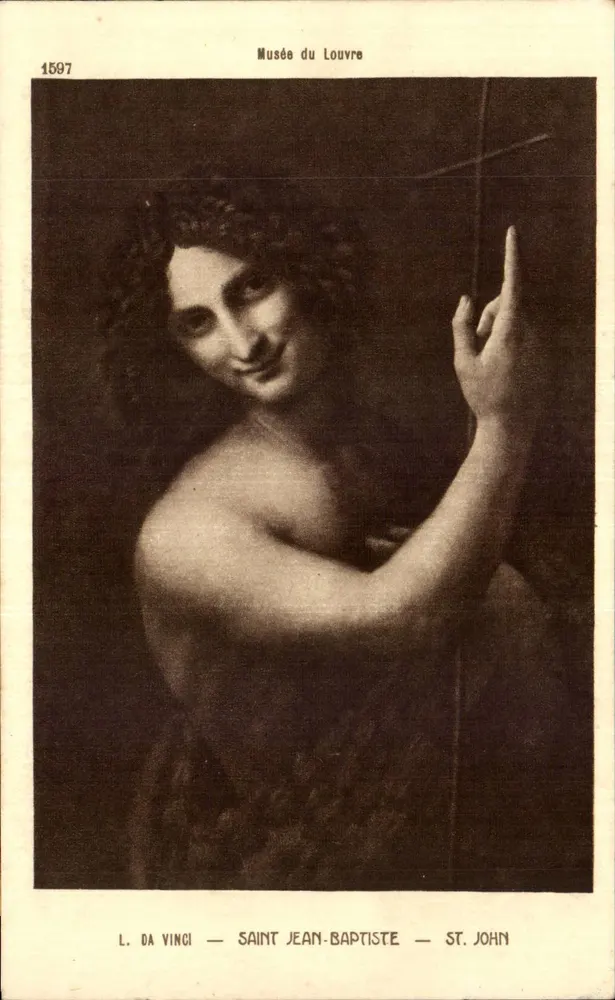 Heiliger Johannes der Täufer — L. Da Vinci — Louvre-Museum — 1597 - Vorderseite