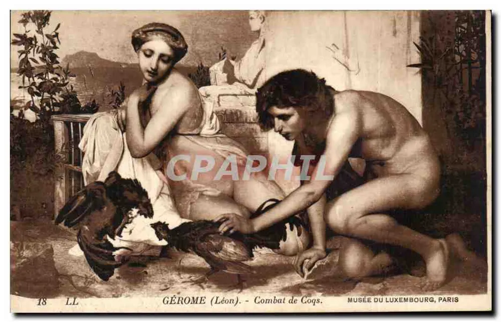 Luta de Galos — GÉROME (Léon) — Museu do Luxembourg, Paris - Frente