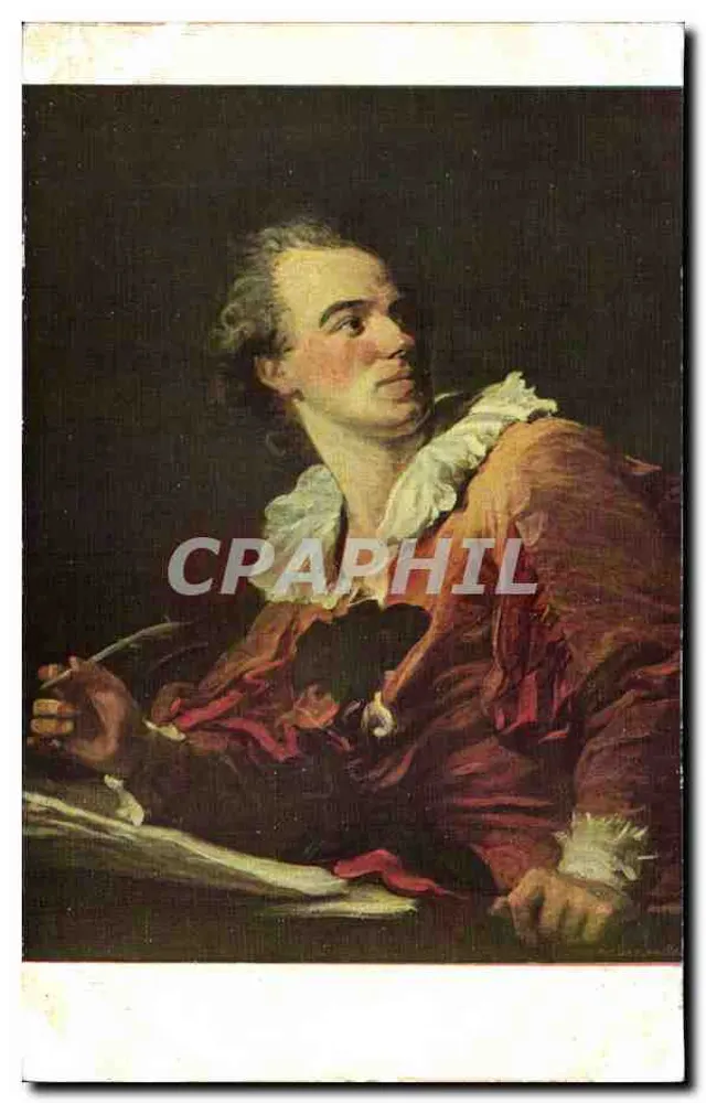 J.H. Fragonard — A Inspiração — Museu do Louvre — n°1202 - Frente