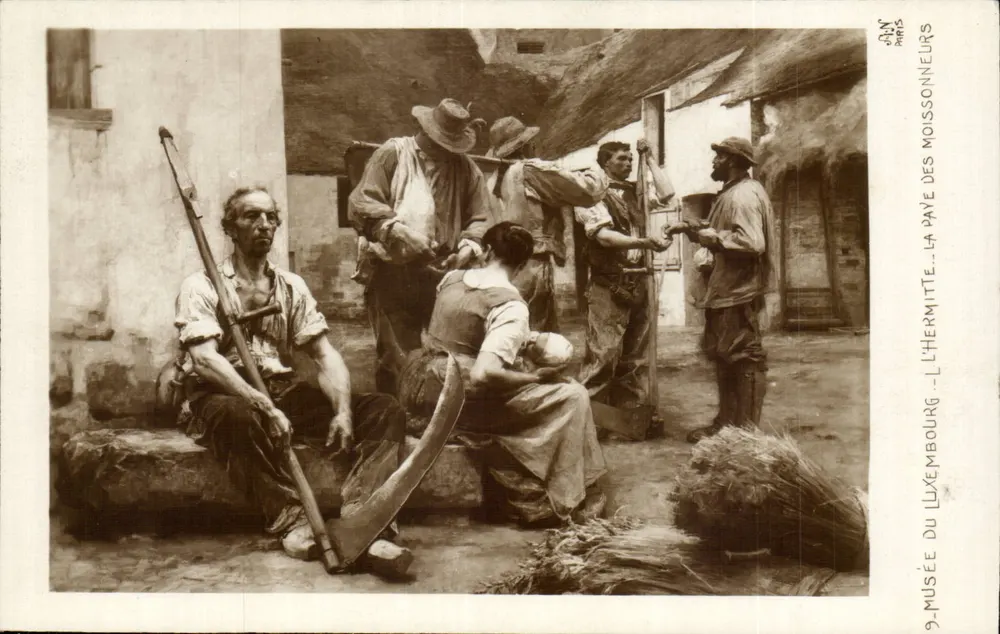 A Colheita dos Moissonneurs — L'Hermitte — Museu do Luxembourg — Paris - Frente