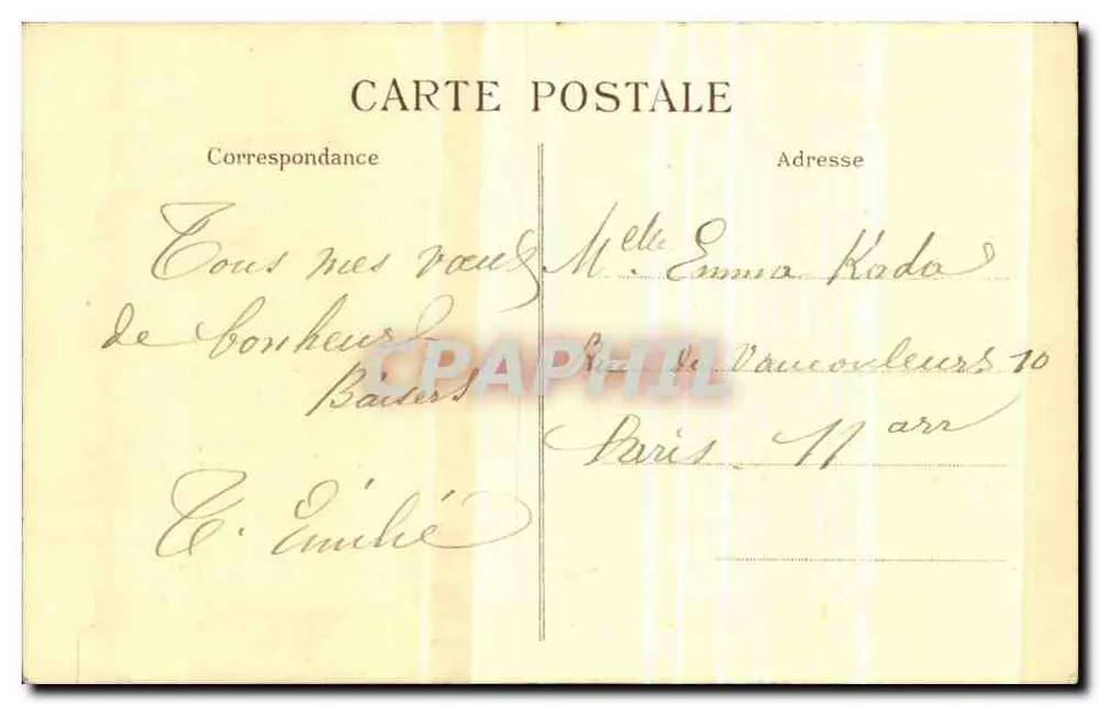 Pastorale — Boucher — editor não visível, n° de série não visível - Verso