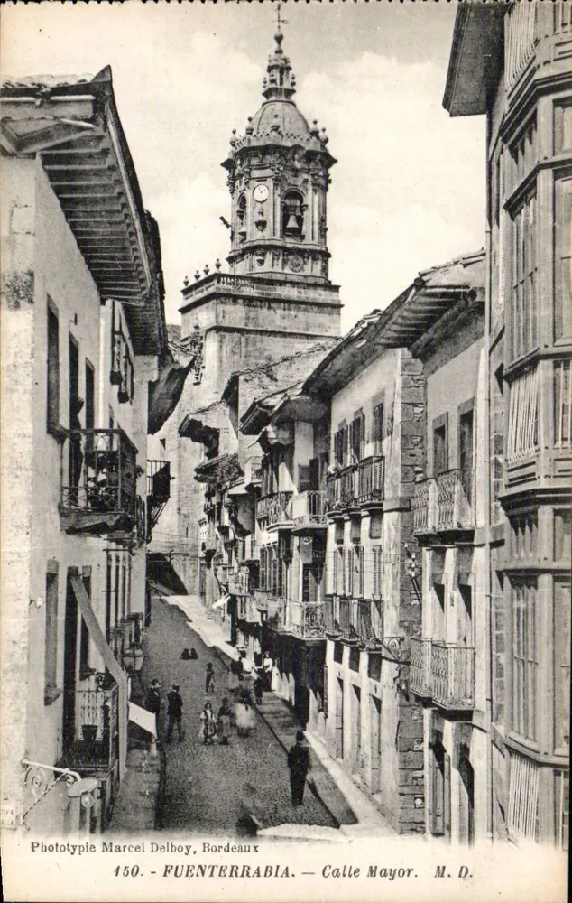 Fuenterrabía — Hauptstraße — Phototypie Marcel Delboy, Bordeaux, n°150 - Vorderseite