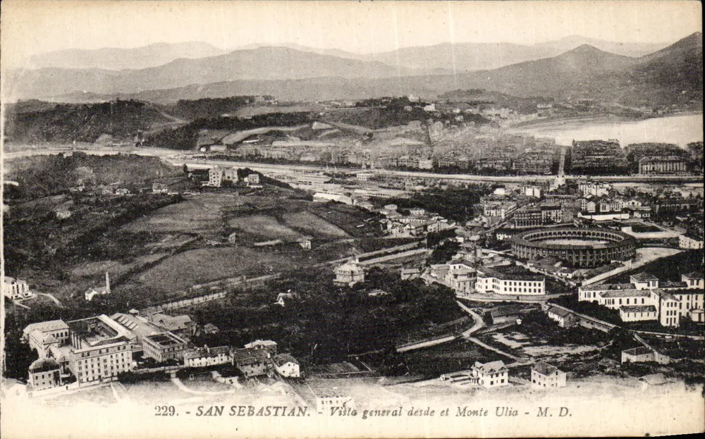 San Sebastián — Allgemeiner Blick von Monte Ulia — M. D. Nr. 229 - Vorderseite
