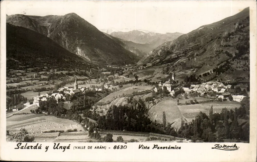 Salardú y Unyá (Valle de Arán) — Panoramablick — Zerkrowits — n° 8630 - Vorderseite