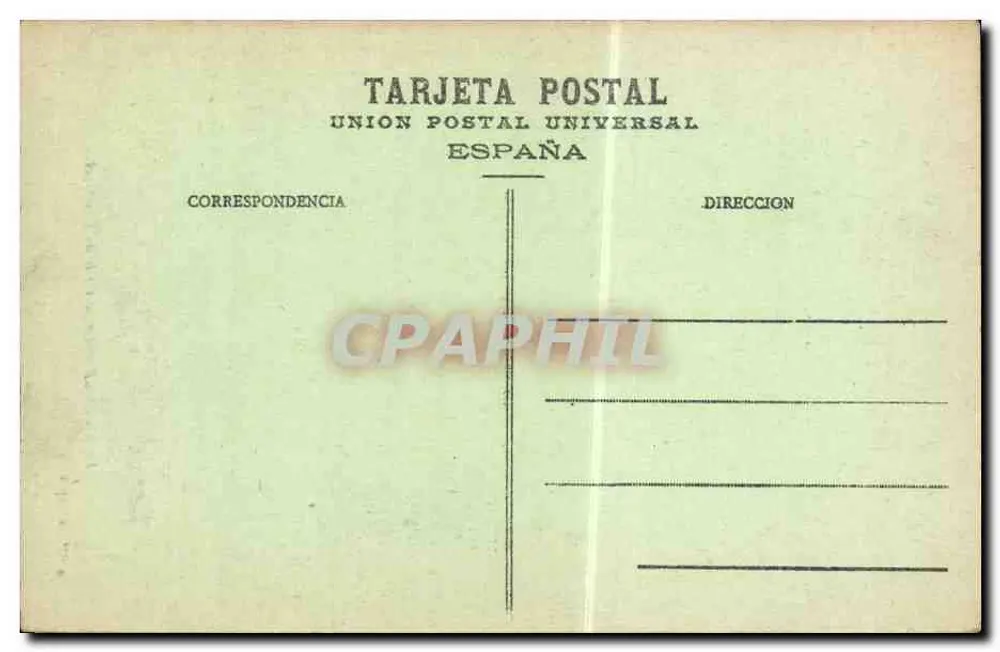 Fuenterrabia — Calle de Pampinot — 'La Española' — Union Postal Universal España - Rückseite