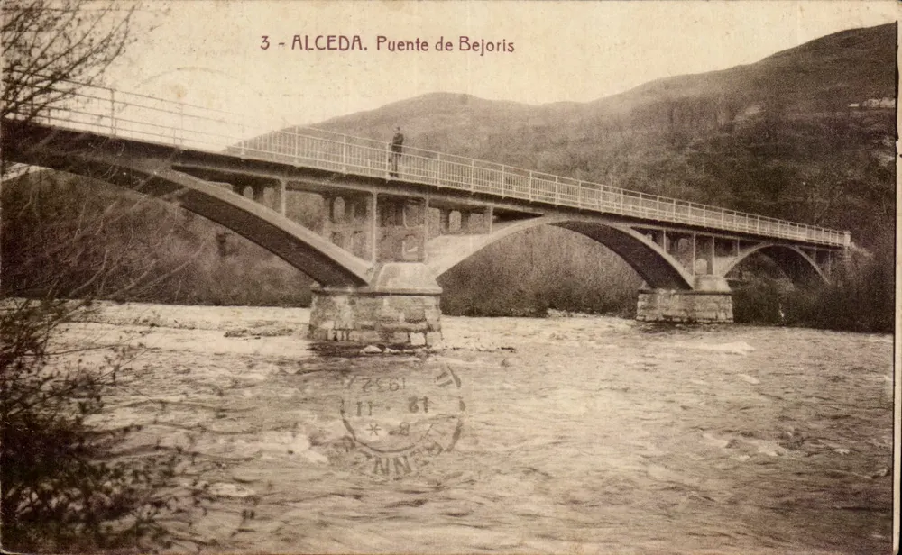 Alcèda. Most Bejoris — karta pocztowa nr 3 — wydawnictwo Fernández - Awers