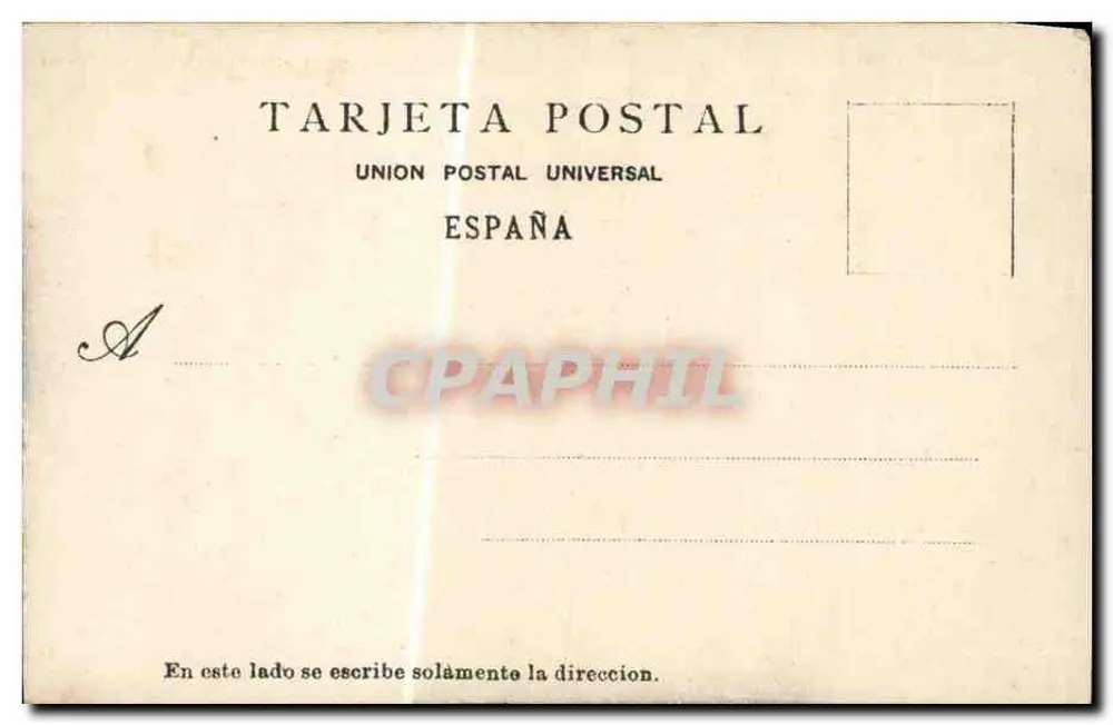 San Sebastián - Barrio de La Jarana — Fototipia de la Viuda de Laborde, Tolosa - Rückseite