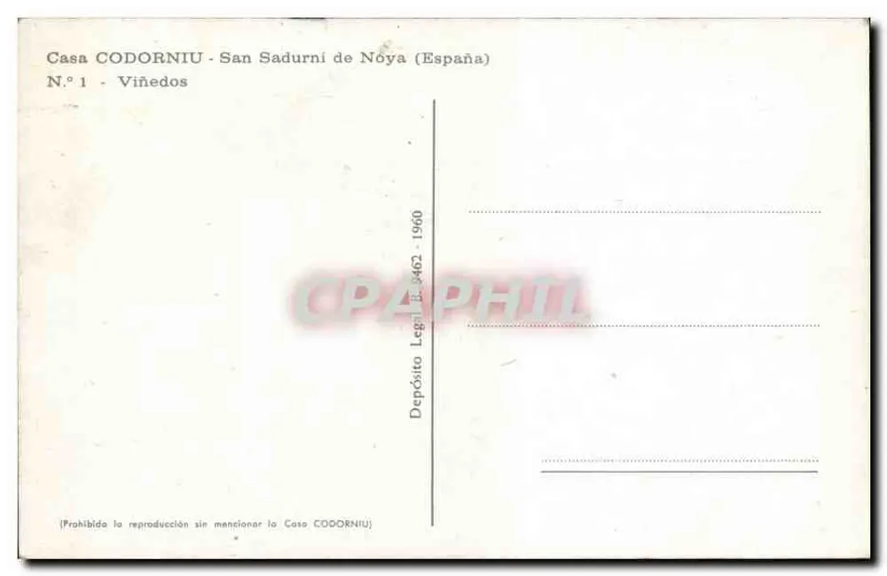 Weingüter — Arbeiter im Feld — Casa CODORNIU - San Sadurní (Spanien) N°1 - Rückseite
