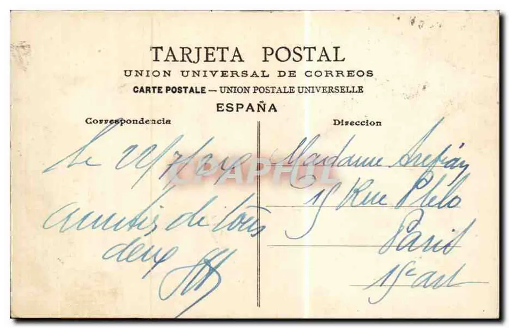 San Sebastián - Monte Igueldo - Station — Verlag M. D., Nr. 235 - Rückseite