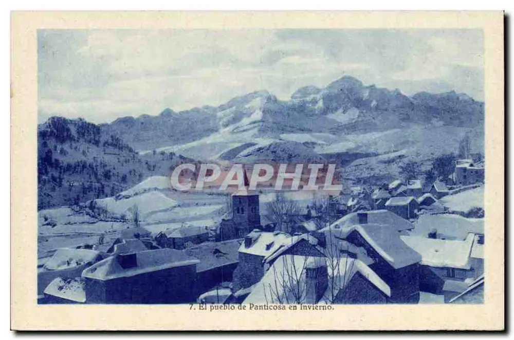 Panticosa im Winter — Panoramablick — unbekannter Verlag, n°7 - Vorderseite