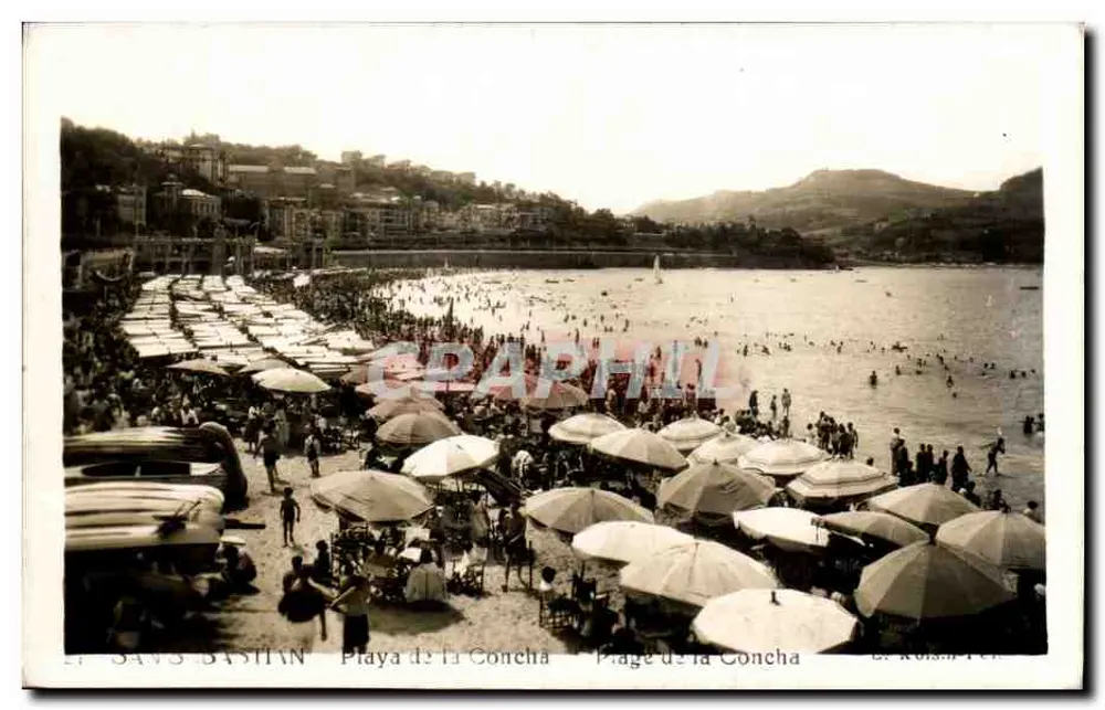 Sant Sebastián — Playa de la Concha — Verleger G. Roig i Pera - Vorderseite