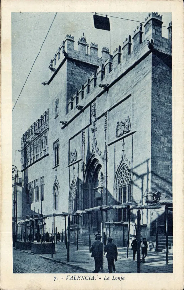 Valencia - La Lonja — publisher L. Reislin, Barcelona, n°7 - Front