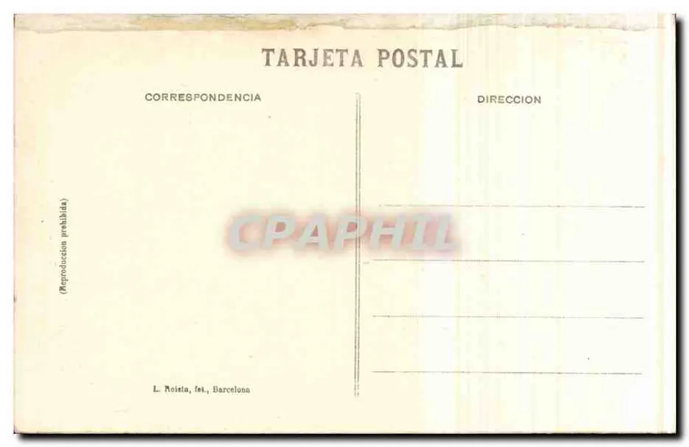 Valence - Bahnhof Nord — Ansicht des Gebäudes und Reisender — L. Roïsta, fot. Barcelona, n°6 - Rückseite