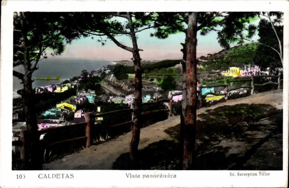 Caldetas — Panoramablick — Ed. Concepcion Villar n° 105 - Vorderseite