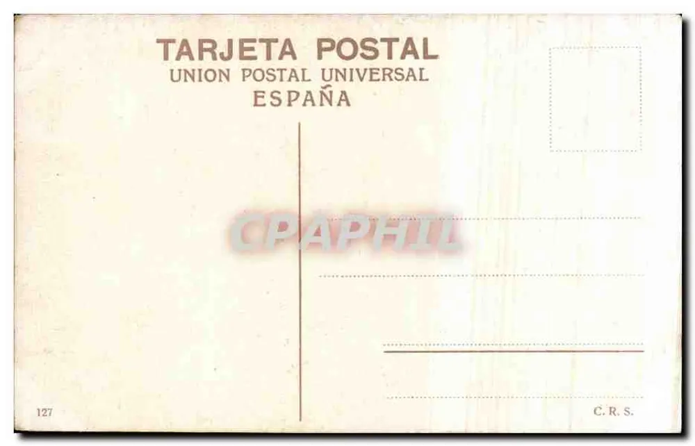 Sevilla. Altes Viertel Santa Cruz — Verlag C.R.S. Nr. 127 - Rückseite