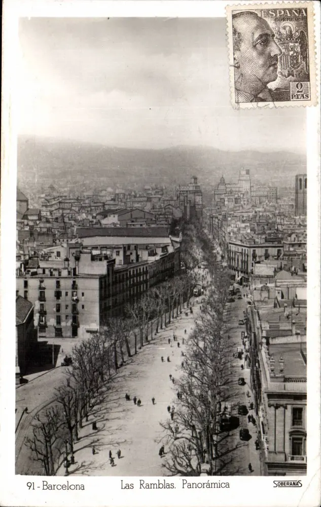 Barcelona - Las Ramblas. Panoramablick — SOBERANAS n°91 - Vorderseite
