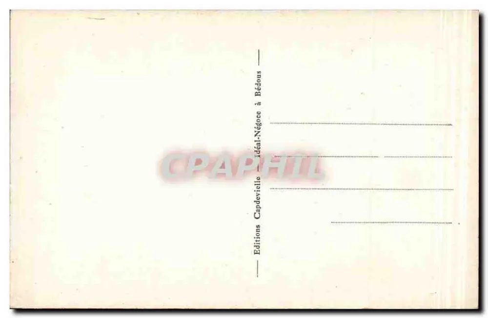 Die internationale Station von CANFRANC (Spanien) — Serie 44 — Éditions Capdevielle à Bédous - Rückseite