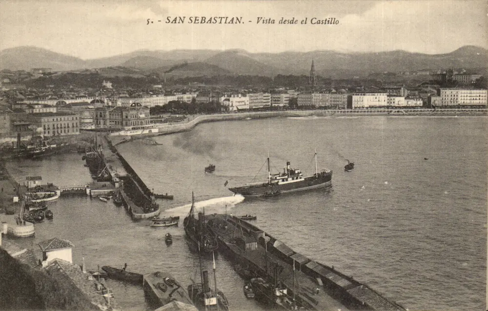 San Sebastián - Ausblick vom Schloss — Edition G. G. Galarza, San Sebastián - Cliché Gozalts - Vorderseite