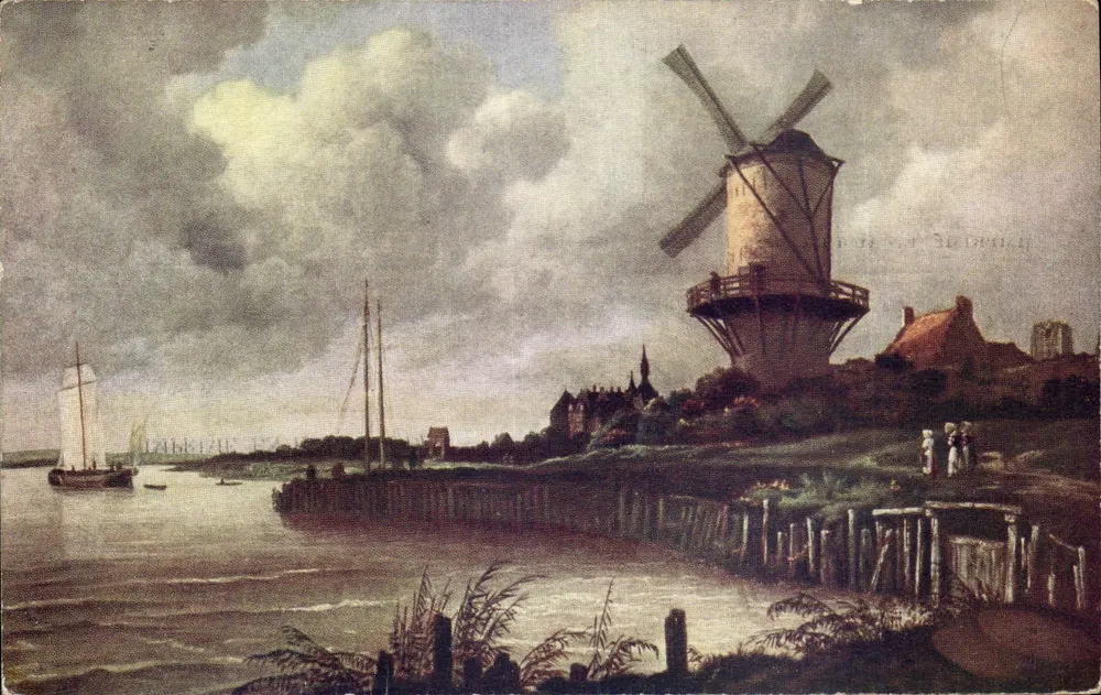 Das Mühle nahe Wijk bij Duurstede — Nationalmuseum Jacob van Ruysdael — Verlag Cacao Van Houten - Vorderseite