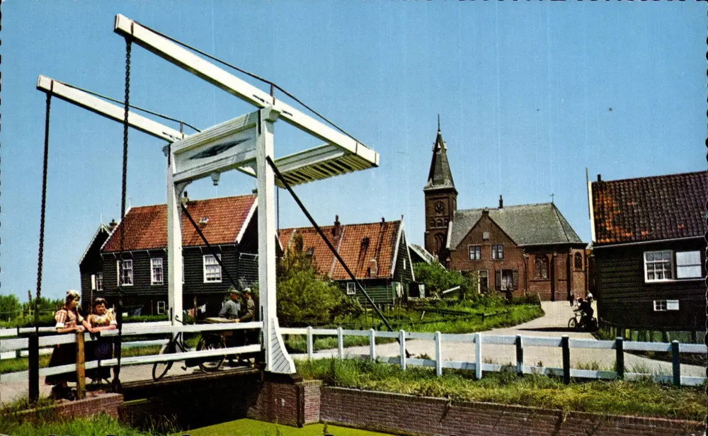 Marken — ponte levatoio e chiesa — n° 468/4 - Recto