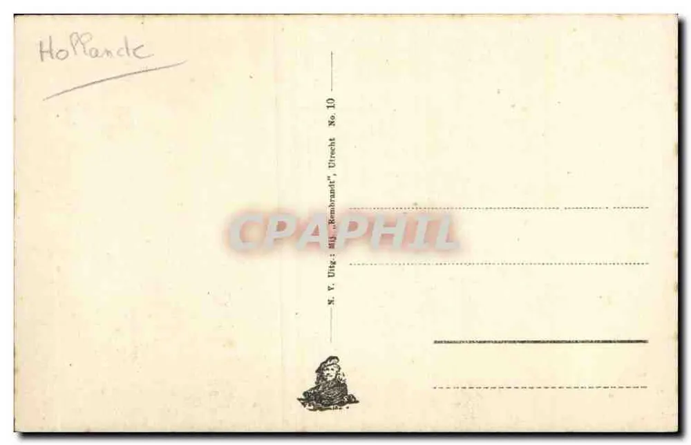Middelburg. Stadhuis — Verlag M. V. Uig, Utrecht, Nr. 10 - Rückseite