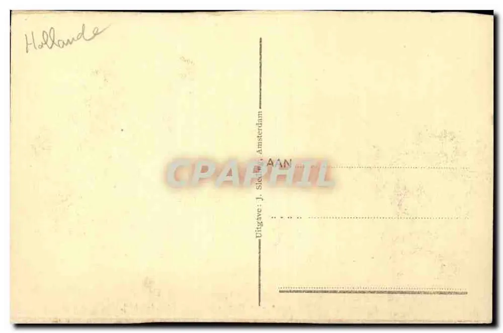 Amsterdam, Vijzelstraat — Gebäude der Firma 'Ned. Handel Mij.' — J. Sieber, Amsterdam - Rückseite