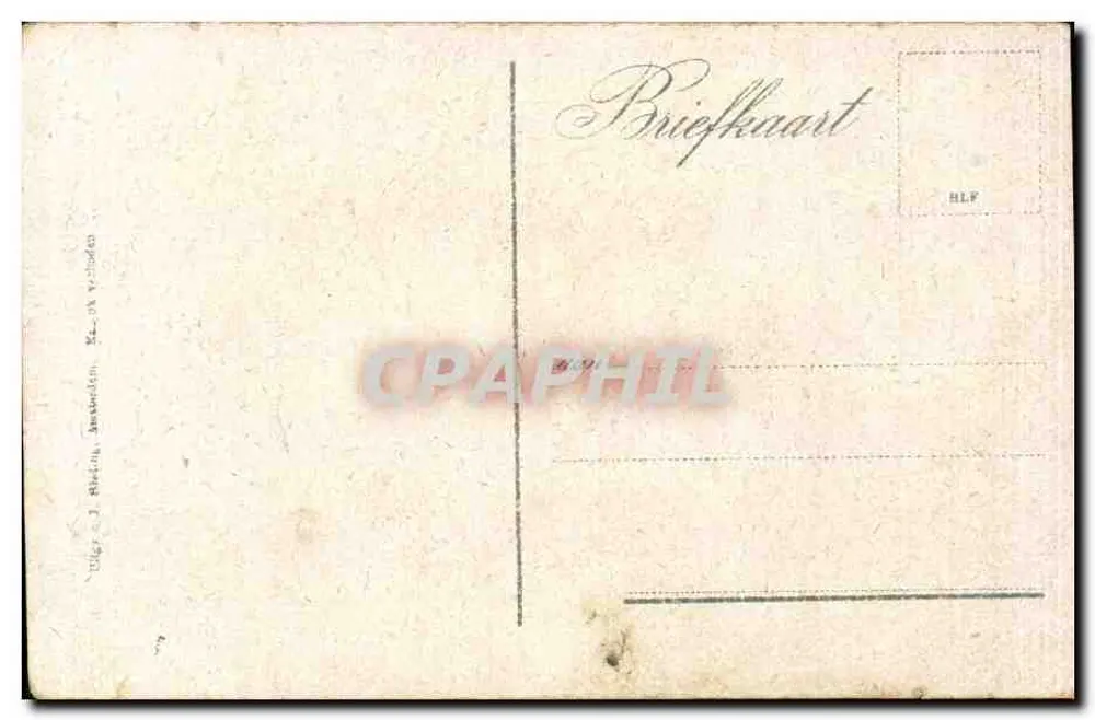 Ein Abkommen, Marken — Szene mit Fischern — Verlag J. Bärlin, Amsterdam - Rückseite