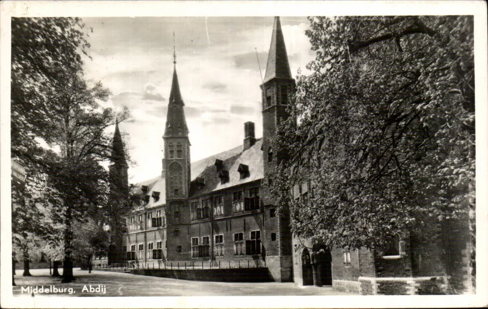 Middelburg, Abtei — Ansicht der Abtei — Verlag Rubens, Nr. 201 - Vorderseite