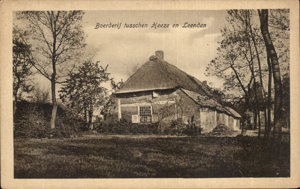 Fazenda entre Heeze e Leenden — editor A.N.W.B. Weenen & Snel, n°71 - Frente