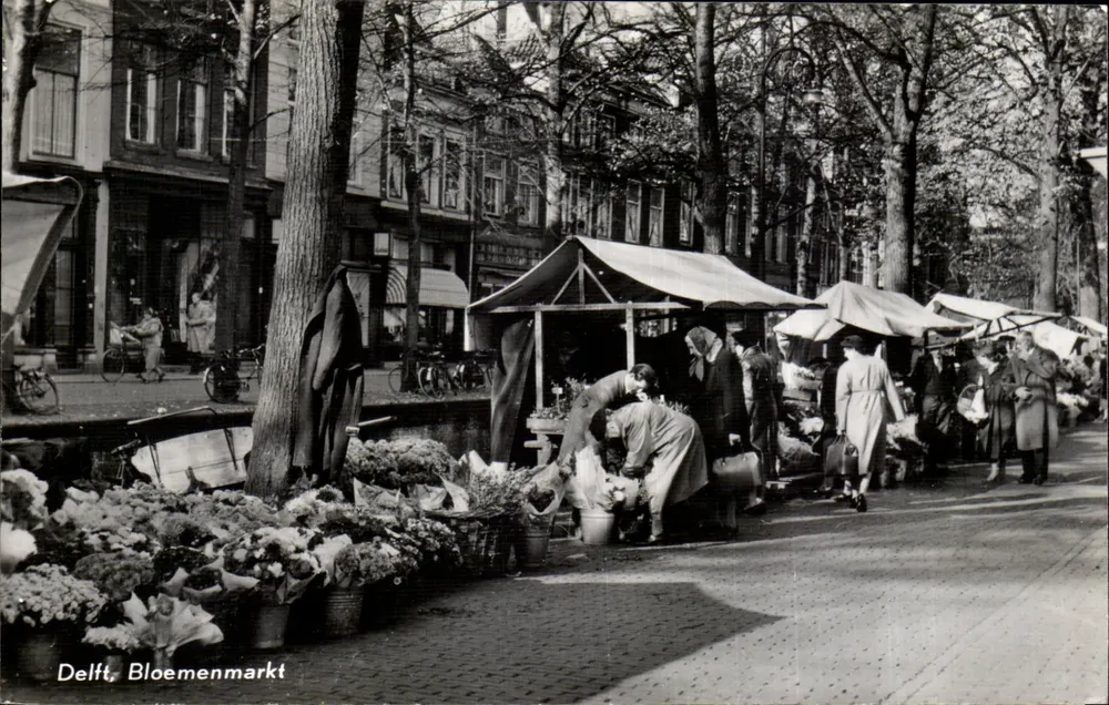 Delft, Blumenmarkt — Blumenmarkt — Nr. 58 - Vorderseite