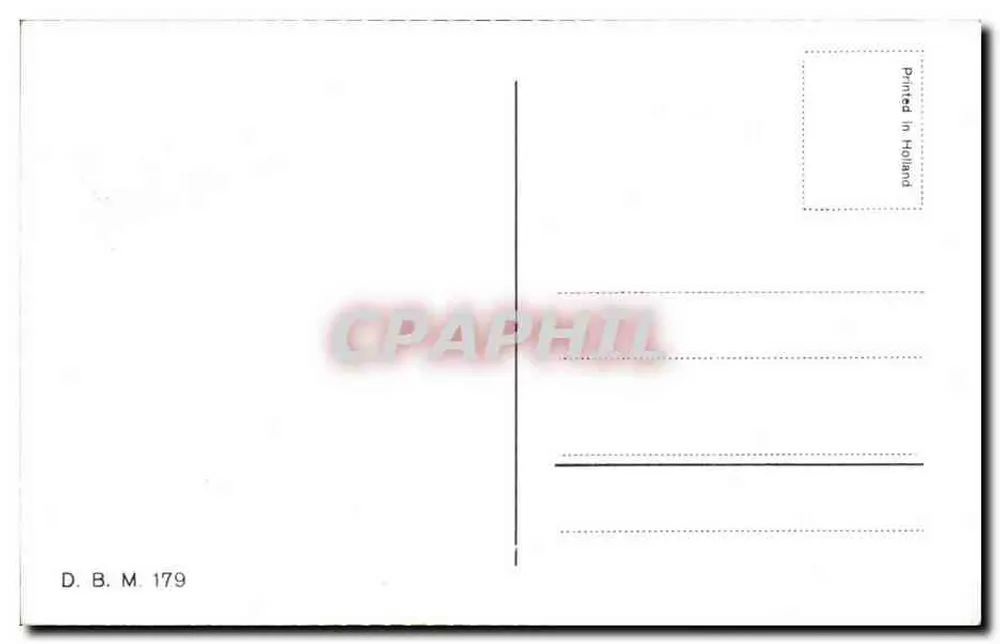 Ophaalbrug (Volendam) — Schiffsbrücke — Verlag D.B.M. Nr. 179 - Rückseite